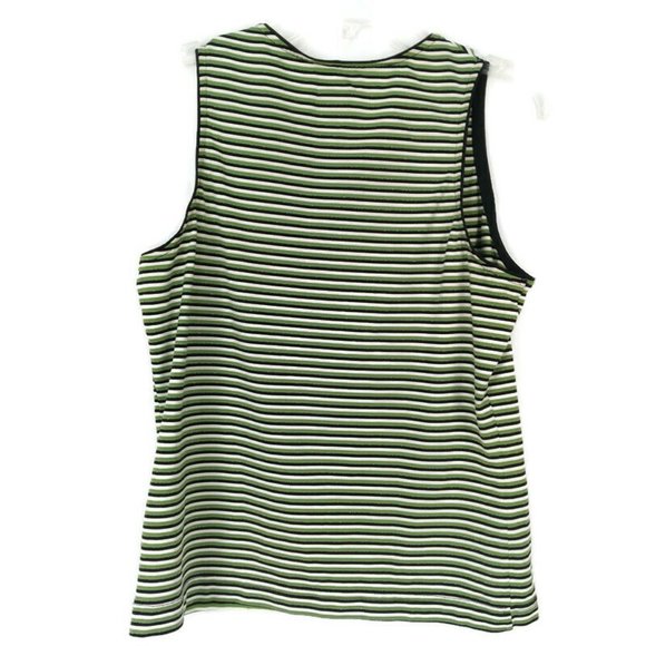 Tail Tech Multicolor Striped V-Neck Tank Top Small - Picture 3 of 7